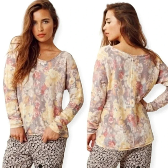 Free People Flower Bomb Wool and Angora Rabbit Hair Pullover Sweater Small - Picture 16 of 16
